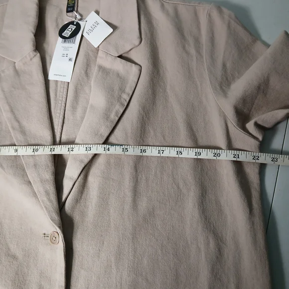 Eillen Fisher Garment-Dyed Utility Cotton Blazer - Picture 8 of 10